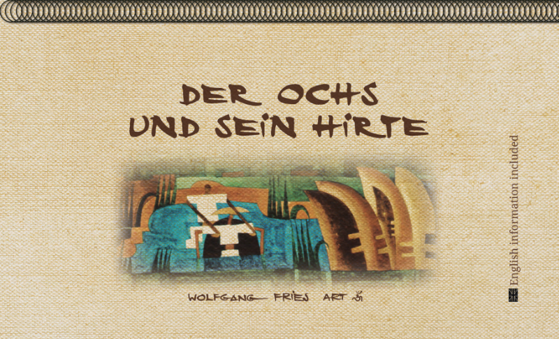 Kunstpostkarten „Ochs und Hirt“