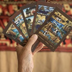 Kunstpostkarten „Ochs und Hirt“