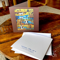 Kunstpostkarten „Ochs und Hirt“